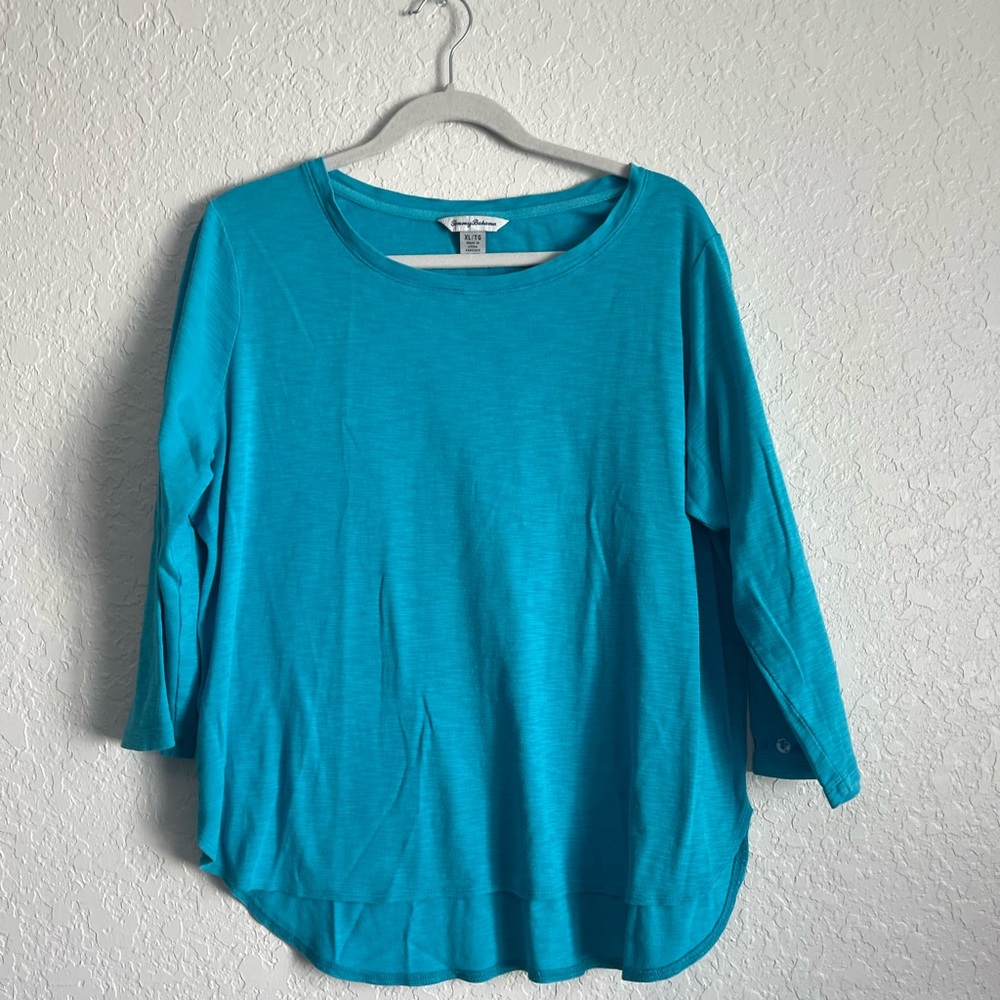 Tommy Bahama Turquoise Crew Neck Tee